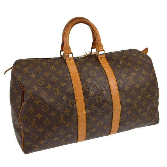 LOUIS VUITTON KEEPALL 45 DUFFLE HANDBAG MONOGRAM M41428 FH8911 RQ00190 - Picture 2 of 9